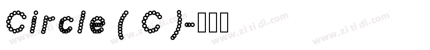 Circle ( C )字体转换
